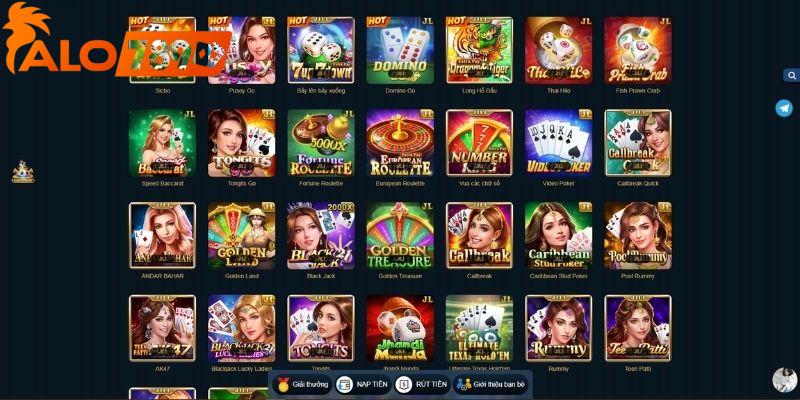 Nhiều nhà cung cấp Game Bài đang hiện hành tại nền tảng